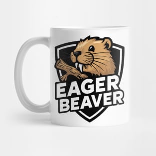 Eager Beaver Face Mug